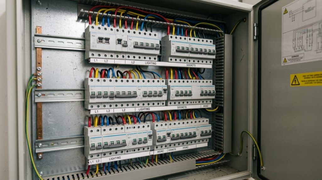 کلید مینیاتوری استفاده شده در تابلو برق